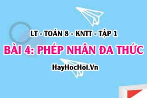 Phép nhân đa thức với đa thức, đơn thức với đa thức? Ví dụ? Toán 8 bài 4 [b4c1kn1]
